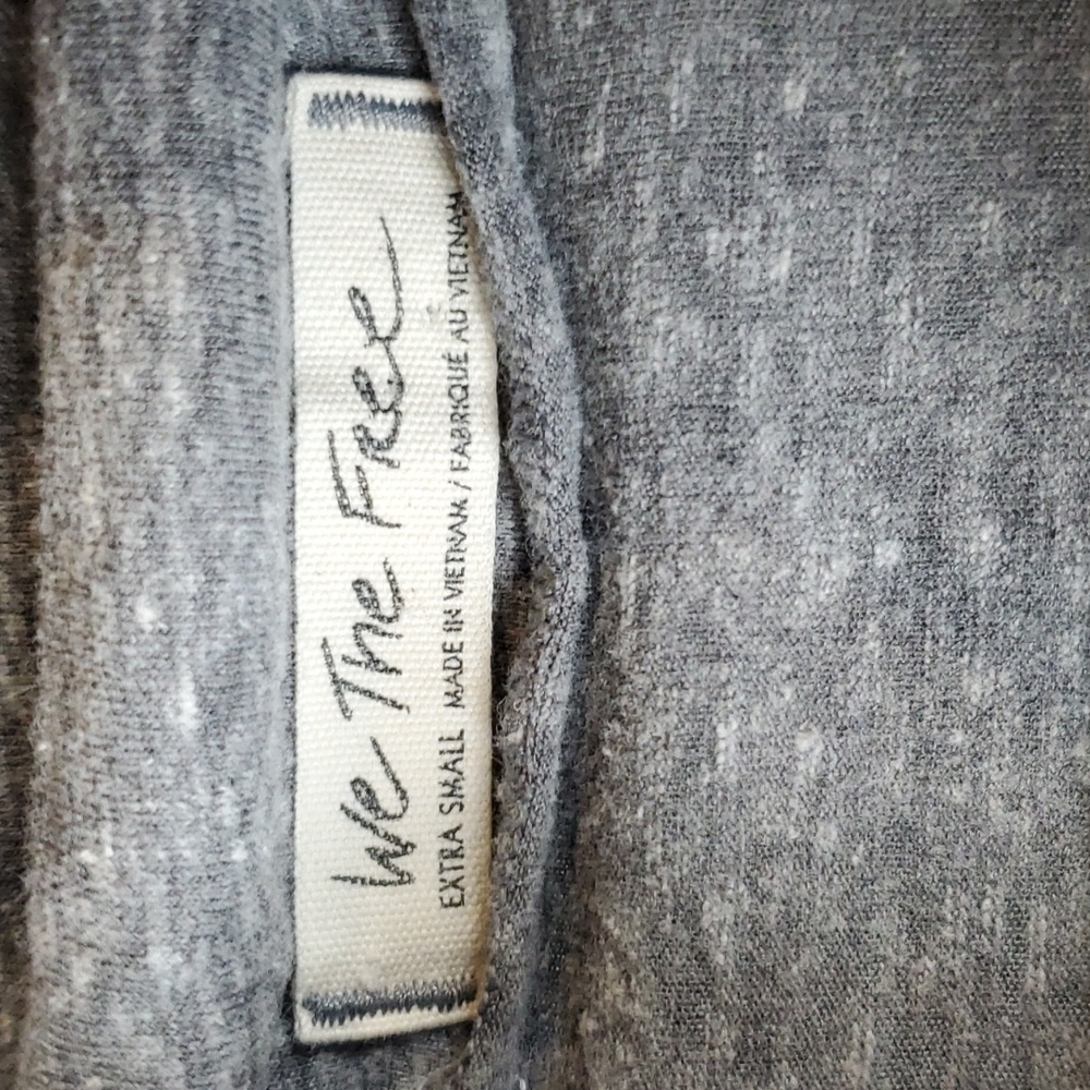 Free‎ People Gray Turtleneck Oversized Top - Picture 5 of 7